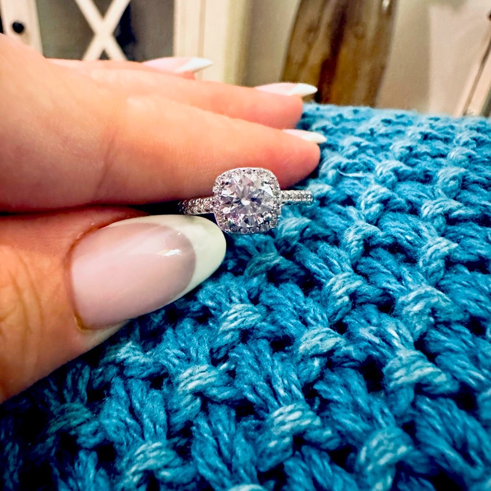 Moissanite ring